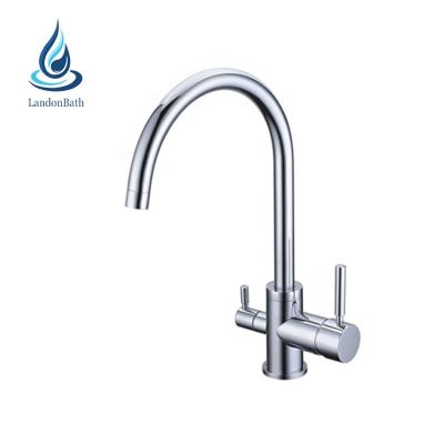 China Modern Hot Sale Polished Kitchen 3 Way Water Purifier Faucet Sense Faucets for sale