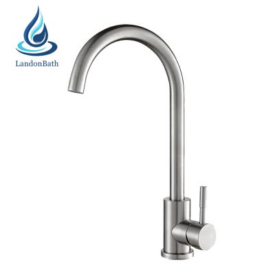 China Griferia Para Fregadero Modern Professional Single Handle Water Mixer Tap Kitchen Faucet For Sink 304 Stainless Steel Faucet De Puisag for sale