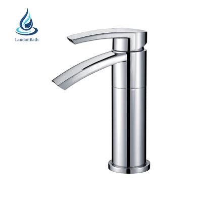 China Metered Faucets Single Hot/Cold Water Bathroom Mixer Tap, Soft Water Basin Sink Faucet for sale