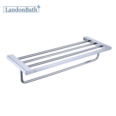 China Contemporary Modern Bathroom Accessories Stainless Steel Wall Mounted Towel Rack for sale