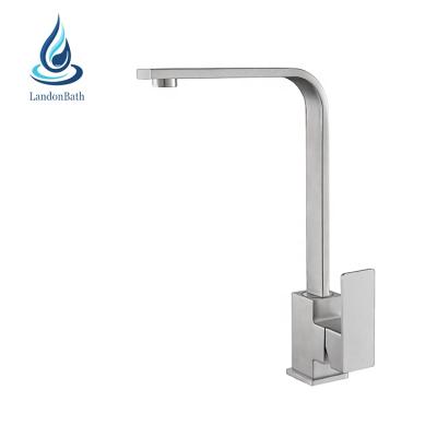 China Fashion contemporary restaurant multi function sus304 kitchen faucet stainless steel kitchen faucet torneiras square cozinha for sale