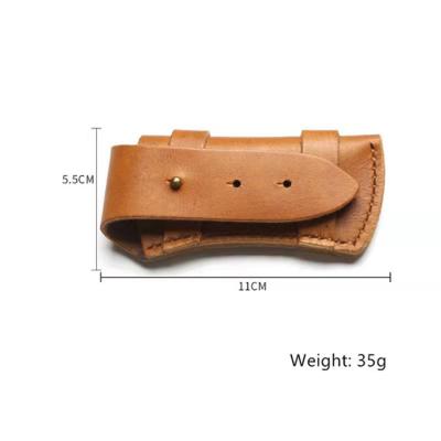 China Disposable Tactical Portable Waist Hidden Knife Holder Leather Knife Holder for sale