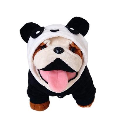 China OEM/ODM China Bear Puppy Costumes Pet Pug Panda Dog Apparel Style Small Viable Dog Clothes for sale