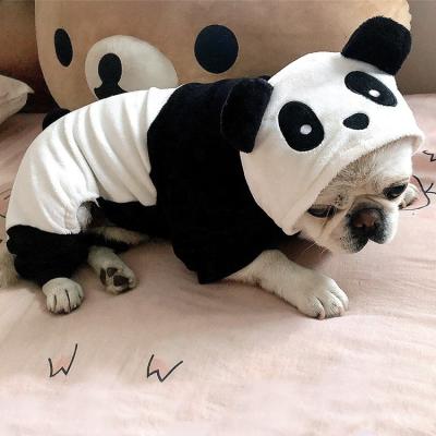 China Viable Puppy Clothes China Pet Product Designer Viable Dog Panda Costume Luxury Coat Jacket for sale