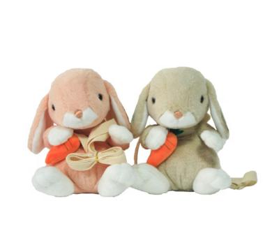 China Cute Plush Toy Rabbit Outdoor Bag Cute Fun Rabbit Backpack Shoulder Bag Radish Children Amusement for sale