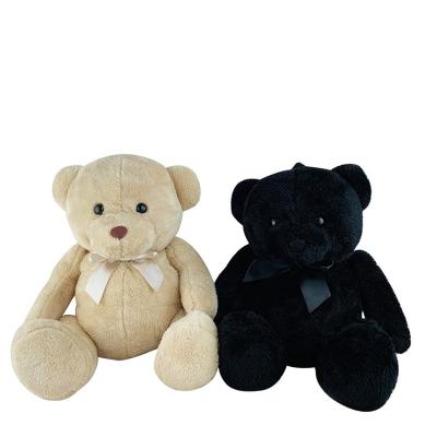 China Cute Cheap Black Brown Plush Stuffed Plush Teddy Bear Plush Toy Bag Backpacks For Female Students for sale