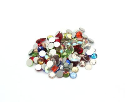 China Factory Wholesale Shiny Glass Non-Hot Fix Color Flatback Loose Rhinestones ab Fake Stones For Nail Decorations for sale