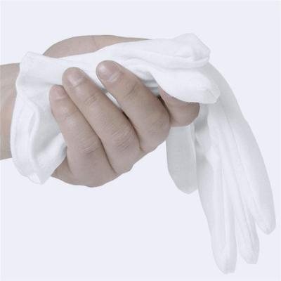 China Wholesale White Cotton Gloves Factory Price Cotton Gloves Work Gloves Safety for sale