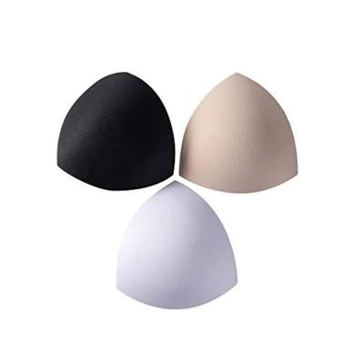 China Underwear Factory Price Push Up Moldable Bra Pad Triangle Bra Foam Cups Padded For Women for sale