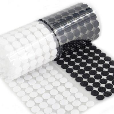 China Viable Wholesale High Quality Round Coins Self Adhesive Hook Loop Tape Dots for sale