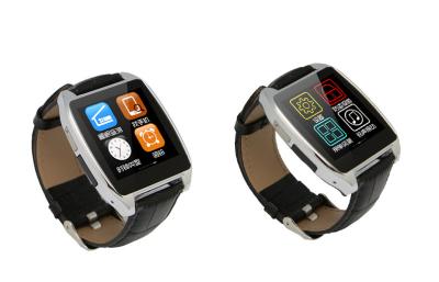 China Black / Gold / Silver BT 4.0 Bluetooth Smartphone Watch With 200mAh Lithium Polymer Battery for sale