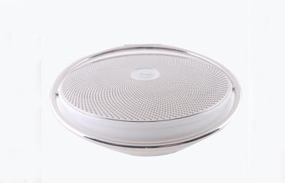 China Round White USB Portable Wireless Bluetooth Speakers For MP3 / MP4 / Ipad for sale