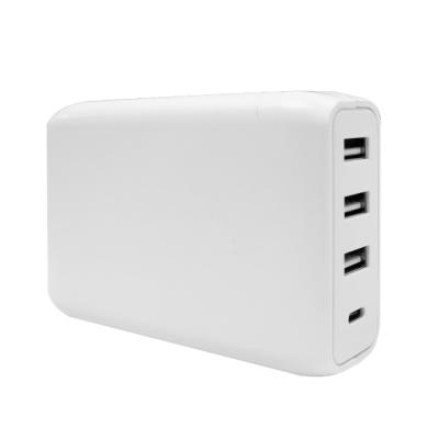 China Mobile Phone USB Multi Charger 3USB & PD 45W USB Charging Station Type C 4-Port Multicharger USB 4 Port for sale