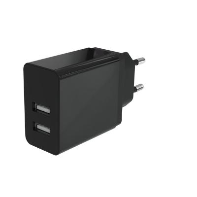 China Mobile Phone ETL, CE, ROHS, kc, PSE Approved Dual Port Charger Adapter 5V 3.4A 2 USB Wall Charger for sale