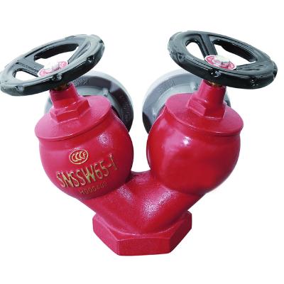 China Manufacturer Hot sale High quality Double valve double outlet hydrant for fire protection YUXIAO for sale