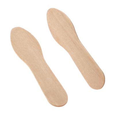 China Sustainable Disposable Ice Cream Scoop Ice Cream Scoop Custom Birch Logo Available Natural Wood Color for sale