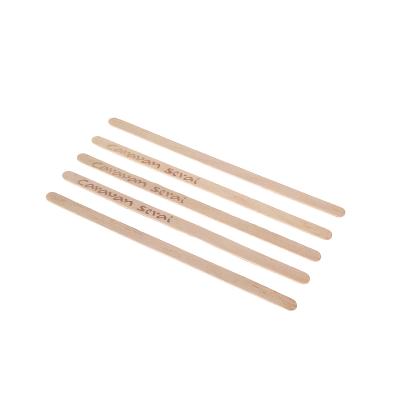 China Sustainable Wholesale Eco - Friendly Disposable Wood Stir Coffee Wood Biodegradable Stirrer Stick for sale