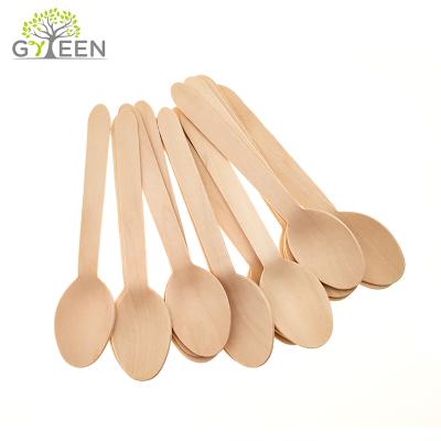 China Restaurant Wholesale High Quality Compostable Bulk Disposable Wooden Spoon for sale