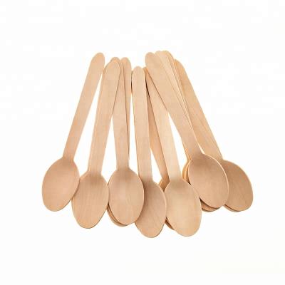 China Stocked Disposable Eco-friendly Wooden Spoon For Sale for sale