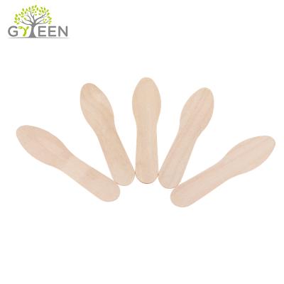 China Viable Mini Craft Wood Disposable Biodegradable Ice Scoop Ice Cream Scoop for sale