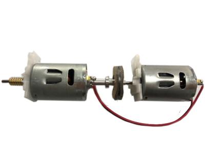 China Insulation Class B Brushed DC Double Motor for sale