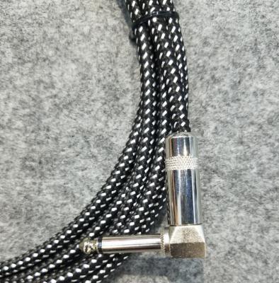 China Electric guitar copper cable with metal connectors 1/4