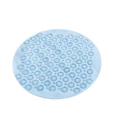 China Sustainable Pink Color Durable PVC Material Non Slip Easy Clean Massage Bathtub Mats for sale