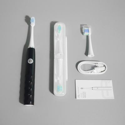 China Battery Operated 28000VPM Sonic Electric Toothbrush High Vibration With Ultra Whitening Smart Timer With Travel Case for sale