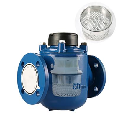 China Cast Iron 304 factory direct high-sensitivity water meter vertical wide range liquid-sealed water meter for sale