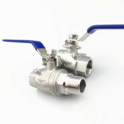 China General High Quality Two Piece Ball Valve Thread Buckle With Inner And Outer Thread for sale