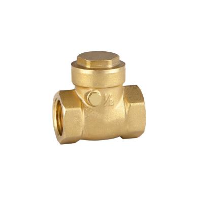 China General internal wire 6 point 1 inch vertical and horizontal one way check valve for household water pipe wire brass buckle for sale