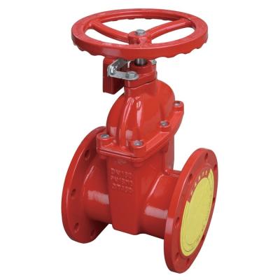 China DN50-DN200 General Cast Iron Fire Signal Flange High Quality Gate Valve for sale