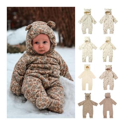 China Cute Spandex/Cotton Print Baby Winter Romper Clothes Newborn Infant Kids Boy Girl Baby Clothes Rompers Wholesale for sale