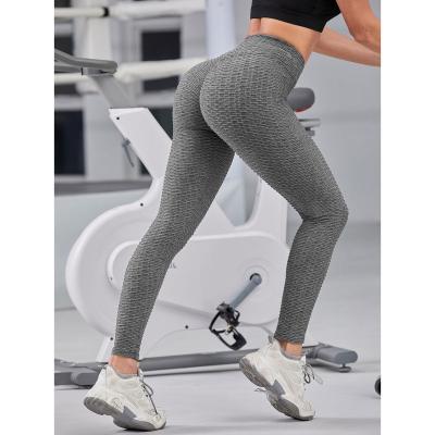 China Breathable gym pants tiktok leggings band wide waist space dye sports leggings for sale