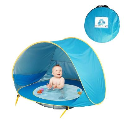 China Baby Viable Beach Tent Outdoor Sun Protection Pool Beach Splashing Castle, Baby Beach Tent Sunshade Splashing Tent for sale