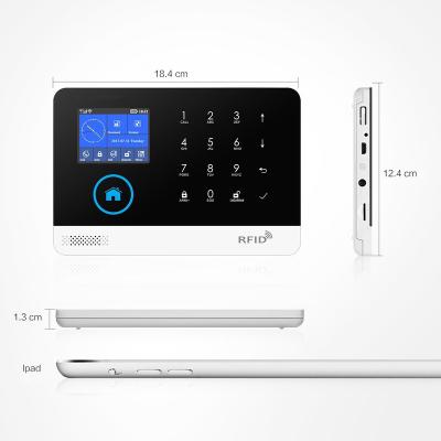 China Secuirty APP Tuya Life Multisensor GSM/GPRS/3G//4G WiFi Remote Control 4G Smart Home Alarm System with Alexa/Google Home Voice Control for sale