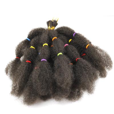 China High Temperature Fiber Crochet Afro Kinky Curly Bulk Hair For Braiding 1 Bundle 130g/pc Natural Color Braids Hair No Weft for sale