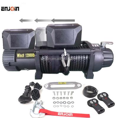 China ENCOURAGE hot sale electric recovery winch 12000lbs 12v truck 4x4 winch diameter 2.5