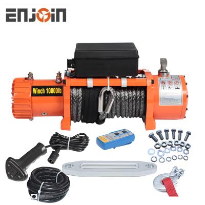 China AUTO ALERT Electric Winch 4X4 12V/24V 10000Lbs, Auto Car Winch Cable B Series Off Road Electric Winch for sale