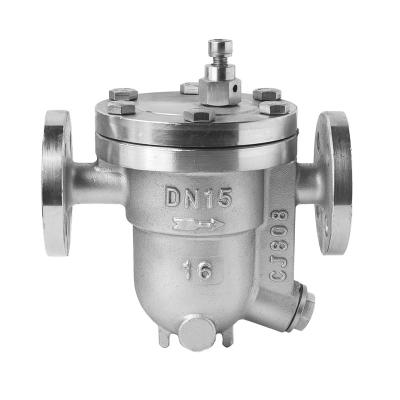 China General Industrial Flanged Free Ball Float Type Trap Steam Valve Adjustable Pressure Auto Drain Valve for sale