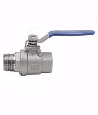 China General Stainless Steel price 1/2 3 4inch BSP BSPT NPT Q11F 304 316 female full port WCB CF8 1000 wog male threaded 2pc ball valve for sale