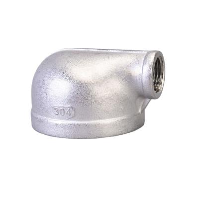 China Stainless Steel 304 316 BSPT NPT BSPP thread pipe fittings SS304 SS316 reducer 90 degree elbow for sale