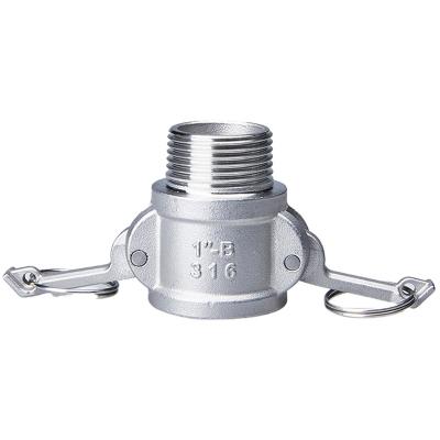 China Stainless Steel 304 316 304 316 Stainless Steel Pipe Fitting Type A B D F Camlock Couplings pipe fitting Quick Coupling for sale