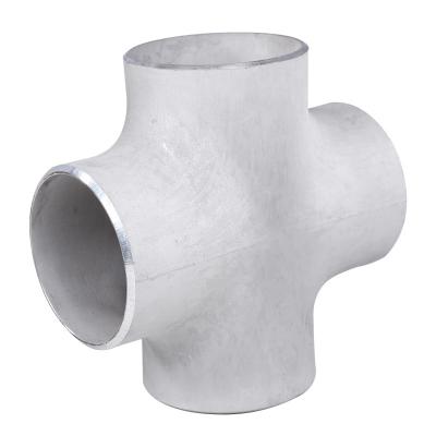 China Stainless Steel 304 316 ss304 cf8 stainless steel welded pipe fitting 4 way Threaded Cross Tee for sale