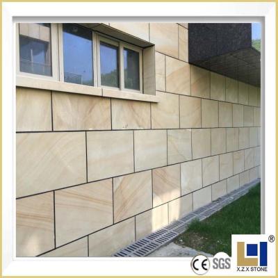 China Good Price Interior And Exterior Yellow Vein Sandstone Tiles for sale