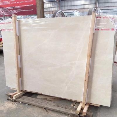 China Beige Color With Thunder White Veins Turkey Thunder Polished Beige Marble Slab For Kitchen Countertops for sale