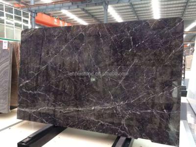 China Outside & Inside Decoration Italian Black Net Vein Marble Stone Slabs for sale