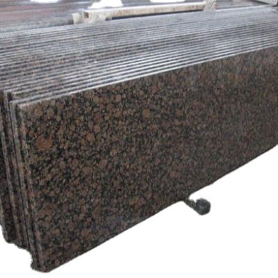 China Modern Chocolate Brown Pearl Granite Slabs Baltic Brown Granite For Wall / Floor / Countertop for sale