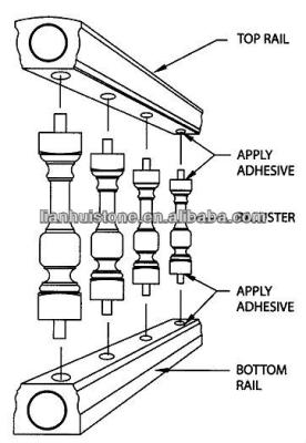 China granite stone baluster, granite balustrade for sale