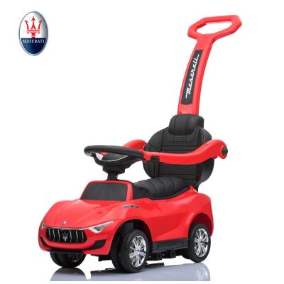 China Ride on Toy Maserati Kids Ride on Plastic Car Vehicle Push Handle Baby Car Swing Car by Foot or Electric Drive for sale